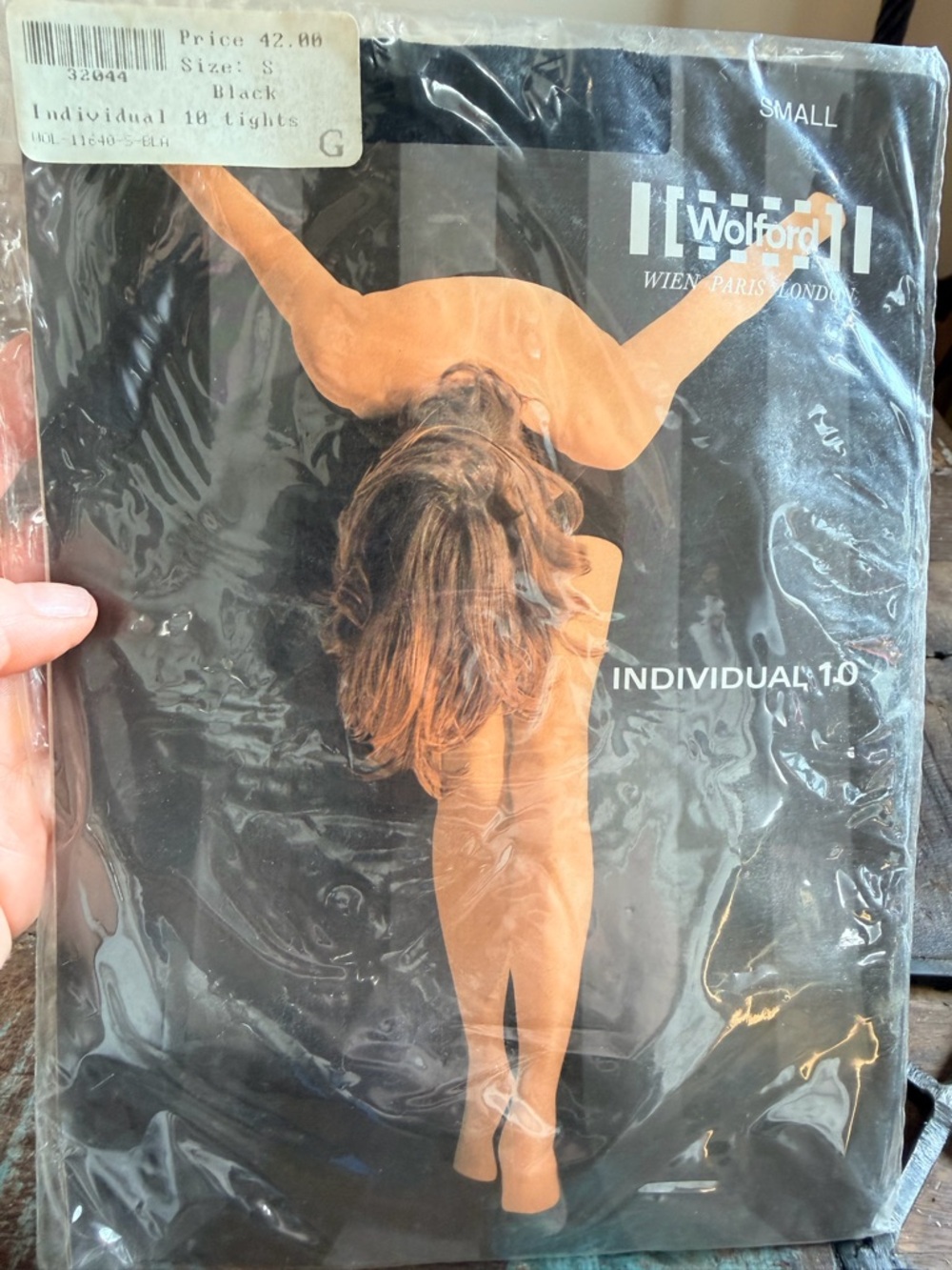 Wolford Black Individual 10 Sheer Tights
